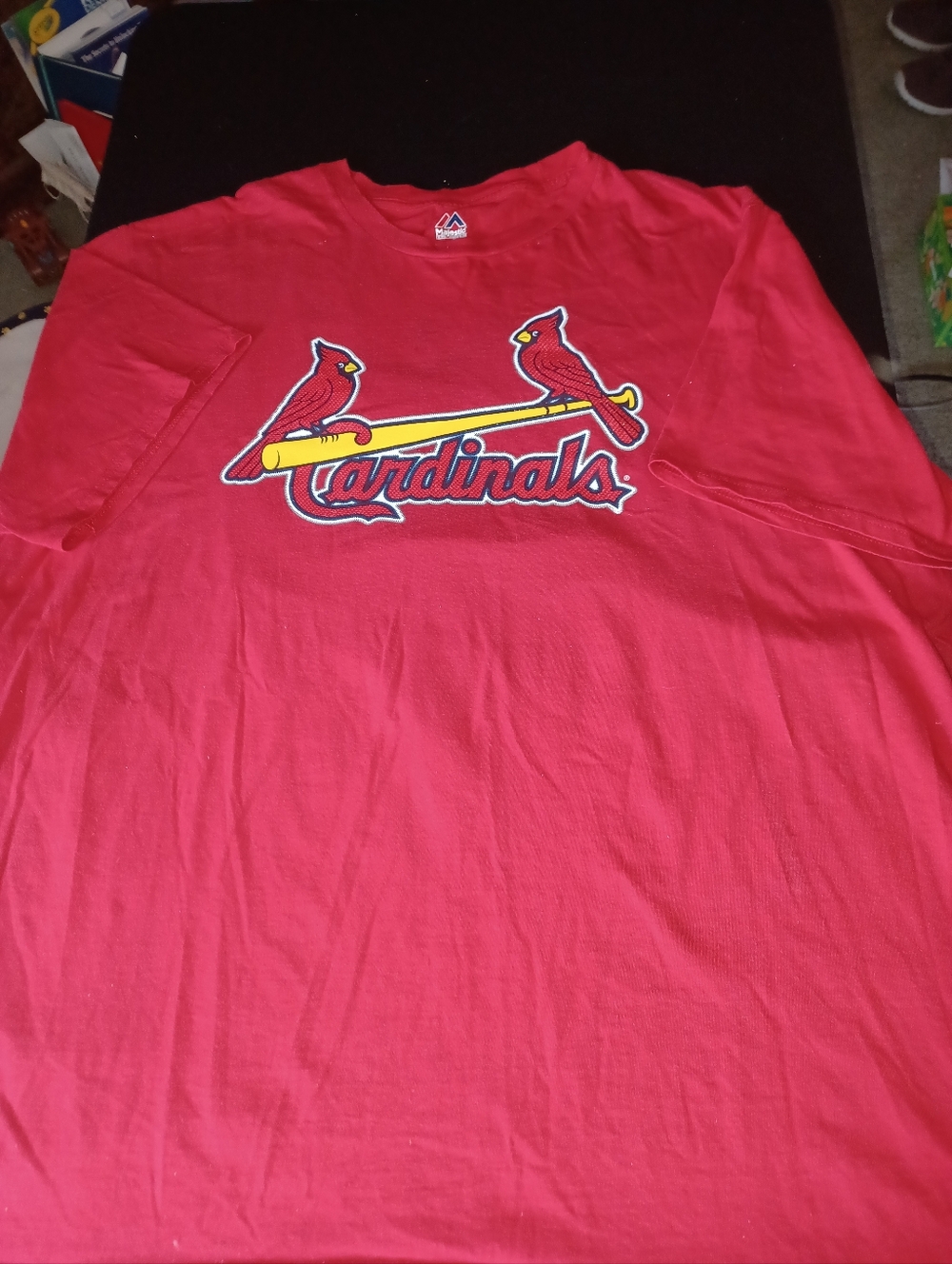 St. Louis Cardinals Shirt Big Mans Size 2XL Red 2X Majestic Brand